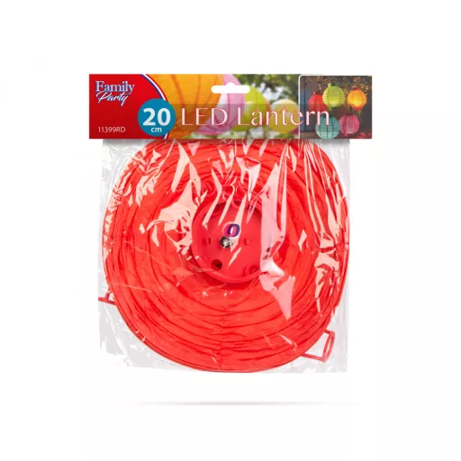 LED-es lampion  1 LED piros 2 x AAA