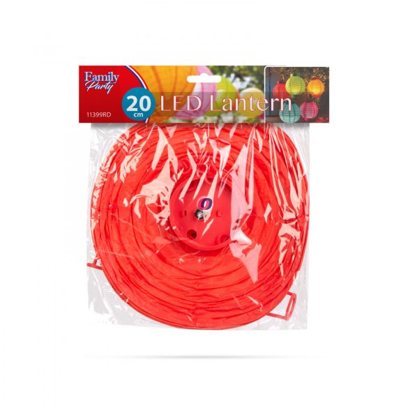 LED-es lampion  1 LED piros 2 x AAA