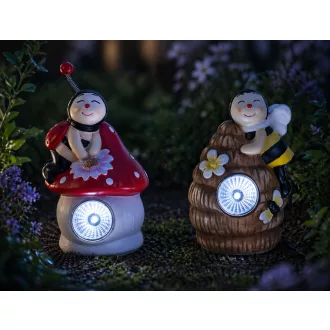   Szolár állatfigurák - 2 féle - 1 fehér LED - 8,5 x 8 x 15 cm