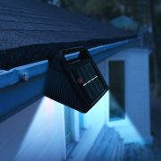   Szolár ereszcsatorna reflektor lámpa fény - 6 hidegfehér SMD LED - fekete