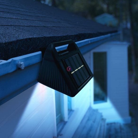 Szolár ereszcsatorna reflektor lámpa fény - 6 hidegfehér SMD LED - fekete