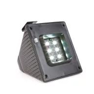   Szolár ereszcsatorna reflektor lámpa fény - 6 hidegfehér SMD LED - fekete