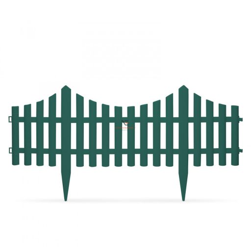 Virágágyás szegély / kerítés 60 x 23 cm - zöld