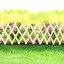 Kerti kerítés, ágyásszegély fa,  fehér színben 110x34 cm