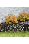 Ágyásszegély kerti kerítés "Summer Garden" 60x35cm fekete