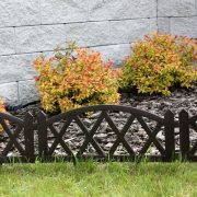   Ágyásszegély kerti kerítés "Summer Garden" 60x35cm fekete