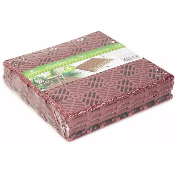 Járólap műanyag teraszburkolat, járdalap 30x30 cm 5db-os szett