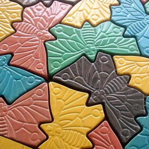 Térkősablon öntőforma pillangó 44 x 30 x 4,3 cm