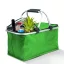 Thermo összecsukható bevásárlókosár - 49 x 28 x 25 cm - 21 L - zöld