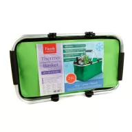   Thermo összecsukható bevásárlókosár - 49 x 28 x 25 cm - 21 L - zöld