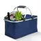 Thermo összecsukható bevásárlókosár - 49 x 28 x 25 cm - 21 L - kék