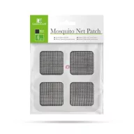  Szúnyogháló javítófolt - 10 x 10 cm - fekete - 4 db / csomag