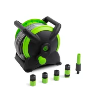   Locsoló tömlő, slag szett - 15m - 1/2" tömlő - 9 részes csatlakozókkal, spriccfejjel