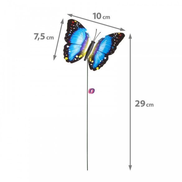 Leszúrható dekor pillangó többféle 29 cm