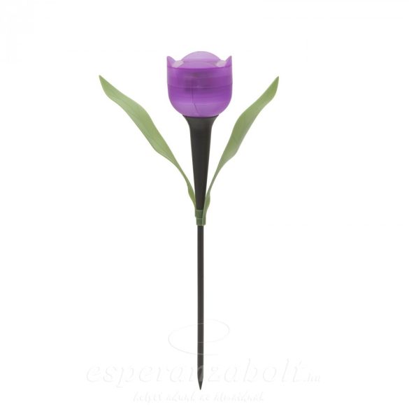 3x LED-es szolár tulipán kerti lámpa 3db/szett