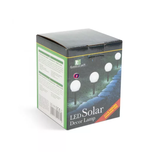 Napelemes gömb lámpa leszúrható 10 x 34 cm hidegfehér Pure Globe