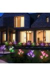 Napelemes lámpa Liliom 4 virágfej Színváltós 70 cm RGB LED 1 db