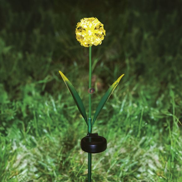 Napelemes Hortenzia kerti lámpa - 2 féle - 25 melegfehér LED -- 65 cm