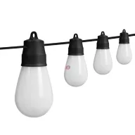  Napelemes SMART Party fényfüzér 6,5m, 15 RGBIC LED, IP44, APP