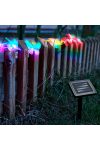 Napelemes pillangó fényfüzér, szolár 2,9 m színes, 10 LED