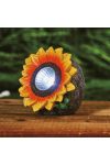 Szolár napraforgó - 2 fehér LED - 5 x 8 x 8,6 cm