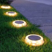   Napelemes kerti lámpa leszúrható melegfehér 10,5 cm "UFO"