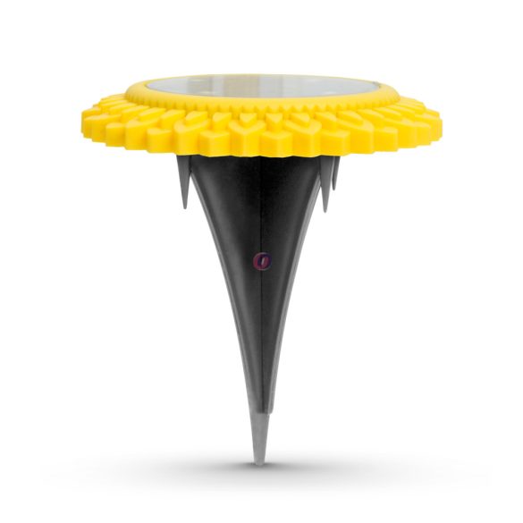 LED-es leszúrható szolár lámpa - sárga - hidegfehér - 11,5 x 2,3 cm