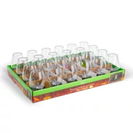   Szolár lámpa - gyertya - lángeffekt - 1 melegfehér LED - 6 x 9 cm