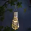 Felakasztható szolár villanykörte izzó - 4 melegfehér LED - 4,7 x 11 cm
