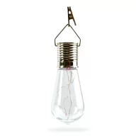   Felakasztható szolár villanykörte izzó - 4 melegfehér LED - 4,7 x 11 cm