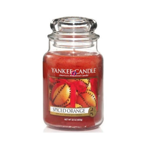 Nagy illatgyertya üvegben Spiced Orange Yankee
