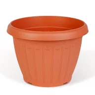 Műanyag virágcserép - terrakotta - 25 cm
