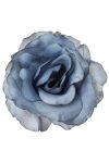 Selyemvirág Rózsa fej 11cm sötét kék 12 db-os szett