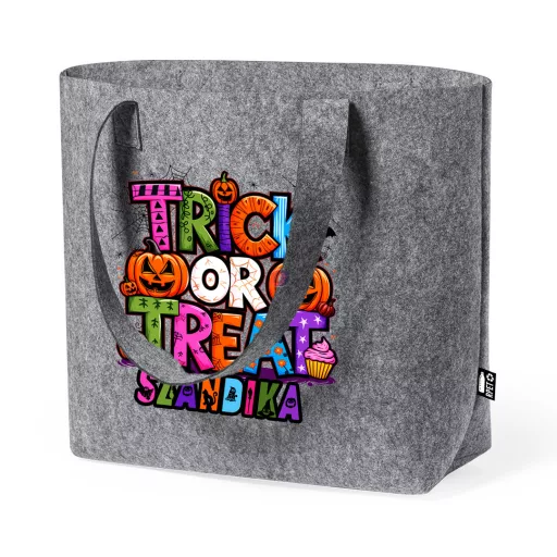 Prémium Egyedi neves Halloweeni Táska "Trick or treat" 42 cm