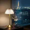 Asztali Design lámpa PARIS - arany színű - állítható színhőm, fényerő - akkumulátoros - USB