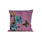 Párna színes textil 45x45cm rózsaszín