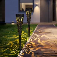   Leszúrható szolár lámpa "Elza" - 1 melegfehér LED - 28,5 x 7 cm