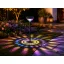 XL Leszúrható szolár lámpa melegfehér + színváltó RGB SMD LED - fekete - 53 x 11,4 cm