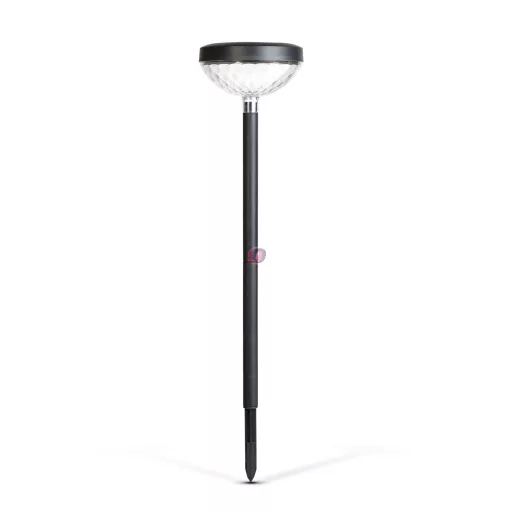 XL Leszúrható szolár lámpa melegfehér + színváltó RGB SMD LED - fekete - 53 x 11,4 cm