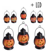   Halloweeni töklámpás színváltó LED világítással 13 cm