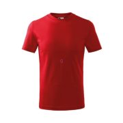 Basic 138 Pamut póló gyerek piros 134 cm/8 éves