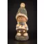 XL Kültéri gyerek figura, ked világítással, táblával, kerámia, 46 cm
