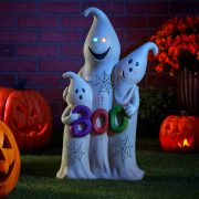  XL Kültéri LED Dekoráció – Világító Szellemek „BOO” Felirattal 66,3 cm