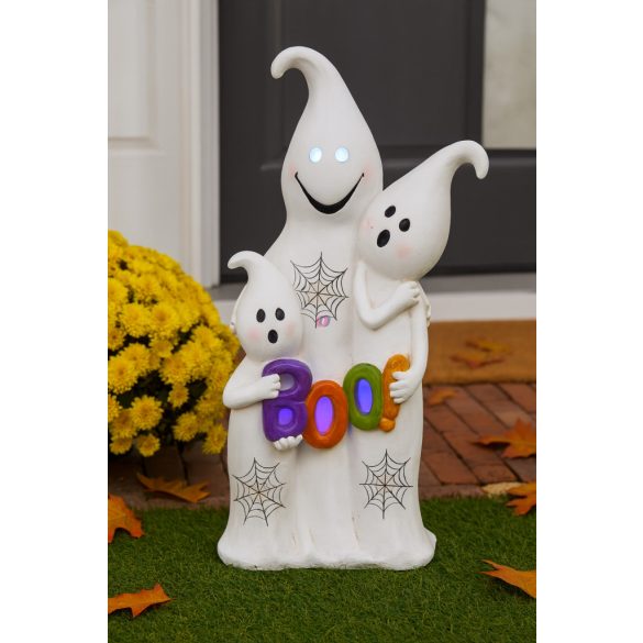 XL Kültéri LED Dekoráció – Világító Szellemek „BOO” Felirattal 66,3 cm
