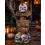 XXL LED-es Halloween Kísértet-Tábla Koponyákkal – 57 cm-es