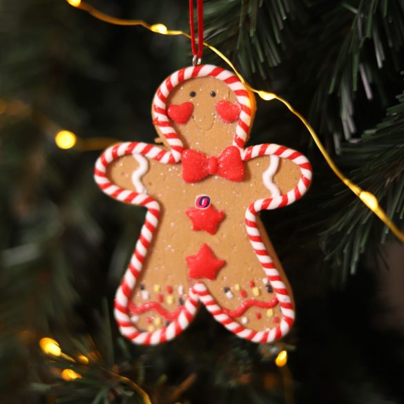 Mézeskalács figura "mézi" karácsonyfadísz 10,5cm