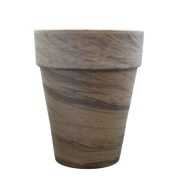 Virágcserép XL Agyag 38cm Szürke