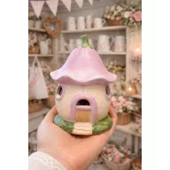 Kerámia LED virágház lila 9,6×13,8 cm