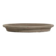 Cserépalátét agyag 22cm szürke