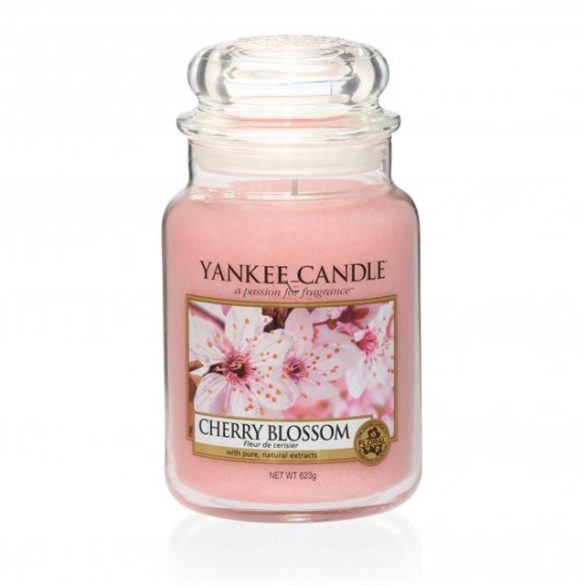 Nagy illatgyertya üvegben Cherry Blossom Yankee